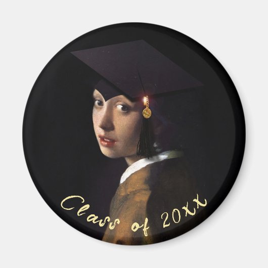 Aimant Vermeer's Pearl Girl Graduation (Devant)