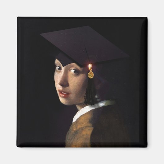 Aimant Vermeer's Pearl Girl Graduation (Devant)