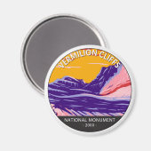 Aimant Vermilion Cliffs Monument National Poche blanche (Recto/Verso)