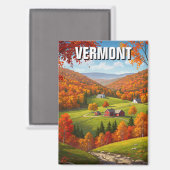 Aimant Vermont Travel (Recto/Verso)