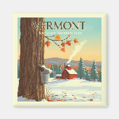 Aimant Vermont vintage (Devant)