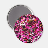 Aimant Verona : Verona : Verrouilles d'amour en forme de  (Recto/Verso)