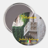 Aimant Vérone Italie Juliet balcon design magnétique (Recto/Verso)