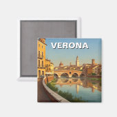 Aimant Vérone Italie Pont Voyage (Recto/Verso)