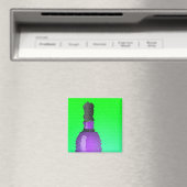 Aimant verre à vin et bouteille : vitrail (In Situ (Lave-vaisselle))