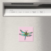 Aimant Verre Coloré Libellule (In Situ (Lave-vaisselle))