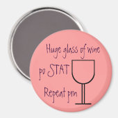 Aimant Verre d'aimant de commande de vin (Recto/Verso)