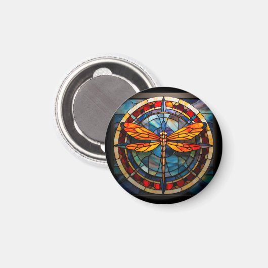 Aimant verre de libellule (Recto/Verso)