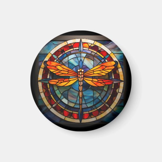 Aimant verre de libellule (Devant)