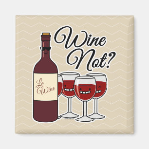 Aimant Verre du vin et non raisins alcool rose rouge pino
