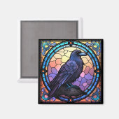 Aimant Verre Éffrayant Raven (Recto/Verso)