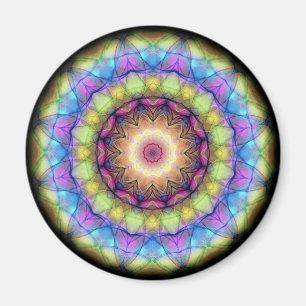 Aimant Verre souillé d'arc-en-ciel