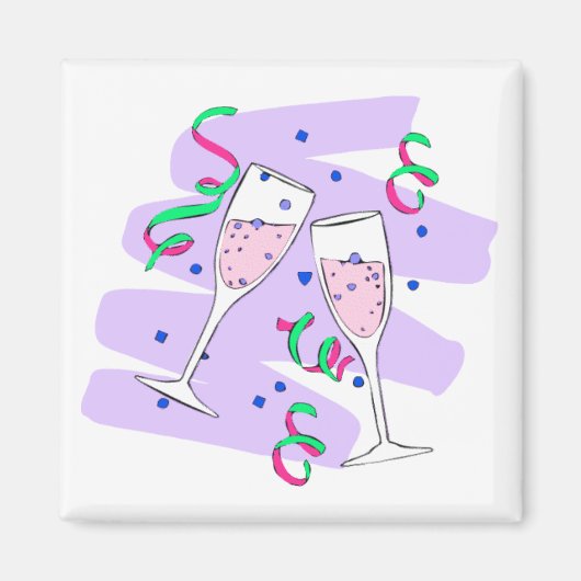 Aimant Verres Champagne (Devant)