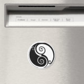 Aimant Verrouillage Yen Yang Abstrait, réfrigérateur ou a (In Situ (Lave-vaisselle))