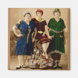 Aimant vers 1910 Atlantic City beautés de bain RPPC