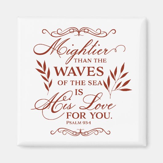 Aimant Verse de la Bible d'Amour de Dieu, Inspirant, Util (Devant)