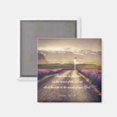 Aimant Verse de la Bible des Psaumes : Maison du Seigneur (Recto/Verso)