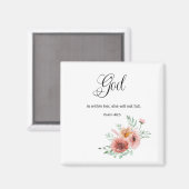 Aimant Verse de la Bible Florale (Recto/Verso)