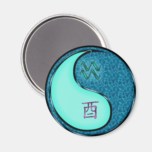 Aimant Verseau & Coq d'Eau (Recto/Verso)