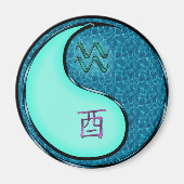 Aimant Verseau & Coq d'Eau (Devant)