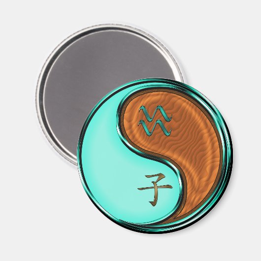 Aimant Verseau & Rat de Bois (Recto/Verso)