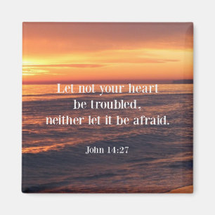 Aimant verset biblique, Jean 14 27