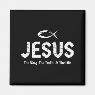 Aimant Verset biblique Jean 14_6 Jésus le chemin vérité &