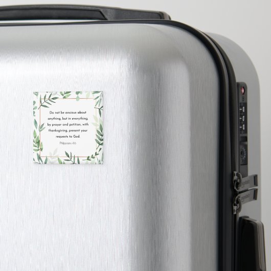 Aimant verset biblique, Philippiens 4:6 (In Situ (Bagages))