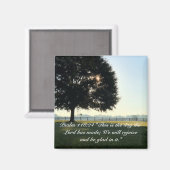 Aimant Verset biblique religieuse inspirant (Recto/Verso)