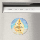 Aimant verset de la Bible Romans Jaune Bleu (In Situ (Lave-vaisselle))