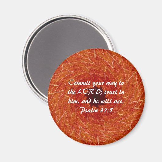 Aimant Versets bibliques Écritures motivationnelles Psaum (Recto/Verso)