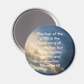 Aimant Versets de la Bible Citation de sagesse Dire Prove (Recto/Verso)