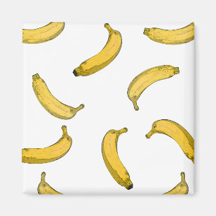 Aimant Version de croquis de motif Banana