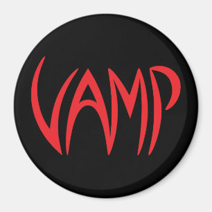 Aimant Version du texte Vamp (noir/rouge)