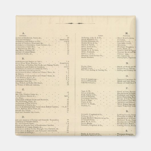 Aimant Verso Titre Page Colton's American Atlas (Devant)