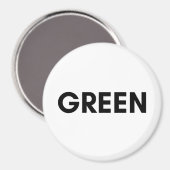 Aimant vert (Recto/Verso)