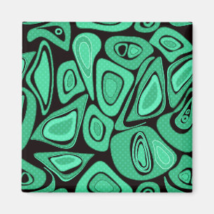 Aimant Vert, abstrait, rétro