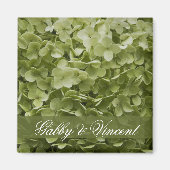 Aimant Vert Annabelle Hydrangea Mariage Floral (Devant)