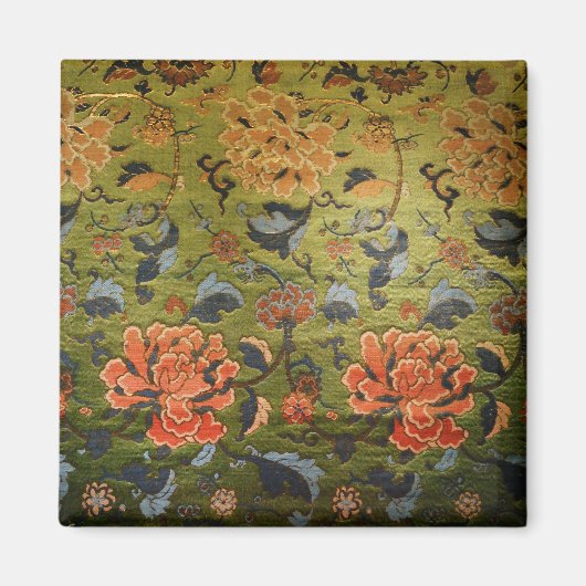 Aimant Vert brocade chinois (Devant)
