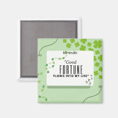 Aimant vert chanceux (Recto/Verso)