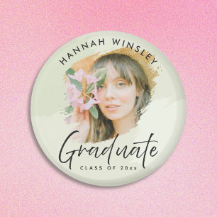 Aimant Vert clair Ajouter votre photo personnalisée Invit