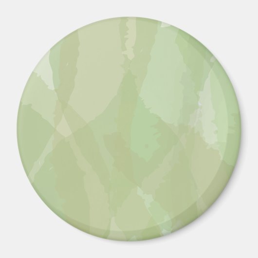 Aimant Vert, cool, aquarelle tendance motif abstrait (Devant)