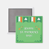 Aimant Vert de la Saint-Patrick (Recto/Verso)
