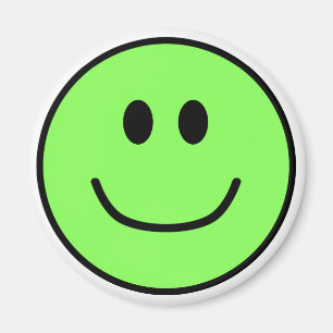Aimant Vert de sourire 0002 d'aimant de visage