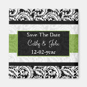 Aimant vert Enregistrer l'aimant de date (Devant)