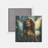 Aimant Vert Fée Africaine & Bronze (Recto/Verso)