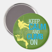 Aimant Vert Garder le calme et grimper sur l'aimant Escal (Recto/Verso)