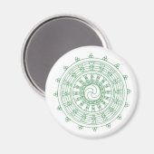 Aimant vert mandella (Recto/Verso)