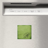 Aimant vert monogramme (In Situ (Lave-vaisselle))