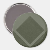 Aimant Vert Mousse Bord Diamanté (Recto/Verso)